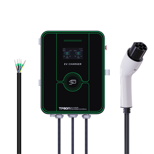 Borne de recharge murale double prise AC IP65 22kW 220-240V 16/32A Type 1/2/GBT pour usage commercial Tpson TP-AC-14-B-O-JS Ev - Product Image 1