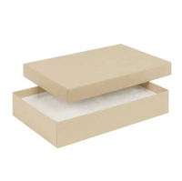 Hot New Custom Eco Corrugated Board Paper Box Kraft Paper Square Cardboard Jewelry Case Wholesale for Supermarket Use