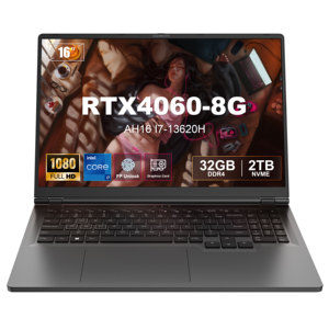 Ordinateur portable de jeu GenMachine 16 <span class=keywords><strong>pouces</strong></span> 165 Hz, processeur Core i7 avec RTX 4060, DDR4 3200 MHz, alimentation 180 W, batterie 90 Wh, ordinateur portable professionnel et de jeu - Product Image 1