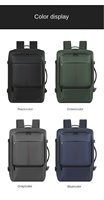 Mochila de Viaje Personalizada al por Mayor para Hombre, Mochila de Negocios Expandible Impermeable, Mochila de Gran Capacidad para Estudiantes