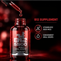 Vitamines B12 5500 Liquide Nutrition 30ml pour le soutien énergétique des coqs