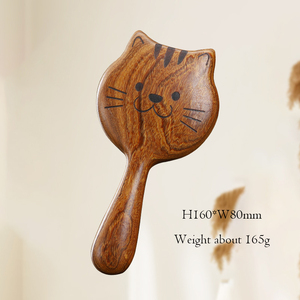 Cuoio capelluto meridiano pettini da massaggio rame gatto ispessito denti larghi sandalo cuscino d'aria pettine per il <span class=keywords><strong>rilassamento</strong></span> del corpo - Product Image 5