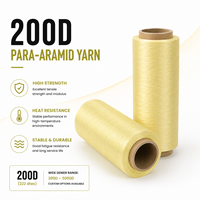 Hilo de Kevlar Aramida 200D a Precio de Fábrica, Fibra Ignífuga de Alta Resistencia para Refuerzo de Cables Ópticos, Hilo de Coser