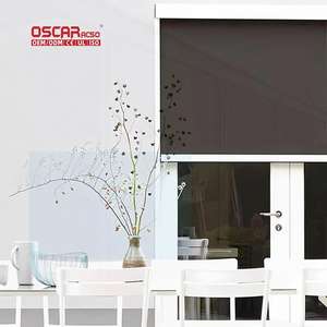 Auvents, panneaux latéraux, protection contre les intempéries en polyester, <span class=keywords><strong>moustiquaire</strong></span>, télécommande, idéal pour les patios, les jardins, les balcons, volets roulants - Product Image 1