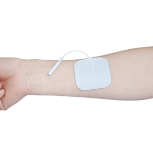 Almohadillas de electrodos de unidad Ems <span class=keywords><strong>Tens</strong></span> no tejidas, hoja electrónica cuadrada de 5x5cm, terapia física, alivio del dolor muscular, electrodos de masaje <span class=keywords><strong>Tens</strong></span> - Product Image 4