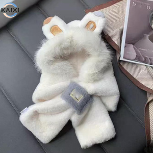 Pâques mignon en peluche lapin oreilles chapeau fille chaud tricot chapeau pour automne hiver oreille protecteur tricoté chapeau lapin Cosplay habiller - Product Image 3