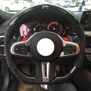 Housse de <span class=keywords><strong>volant</strong></span> personnalisée en fibre de carbone pour <span class=keywords><strong>BMW</strong></span> Série 3 F30 E90 <span class=keywords><strong>E46</strong></span> M2 M3 M5 3 - Product Image 2