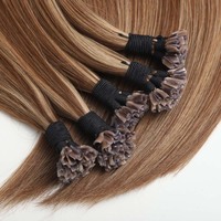 Extensions de cheveux en kératine russe brute de qualité supérieure, pointes en U, lisses et soyeuses, prix d'usine en gros pour salon