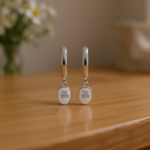 Orecchini Pendenti Cleamithys E1491 in Oro Bianco, Gioielli Classici Unisex alla Moda - Product Image 2