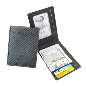 Custom Minimalist Slim Rfid Blocking <strong>Card</strong> <strong>Wallet</strong> Front Pocket Genuine Leather Men <strong>Wallet</strong> - Product Image 1