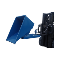 Chariot élévateur TS bacs basculants poubelle robuste auto-vidage trémie fourche camion en vrac manutention accessoire