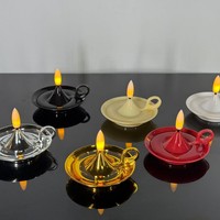 Bougie électronique à LED de style Instagram, fonctionnant sur piles, décoration nordique pour la maison, ornement pour anniversaires et mariages
