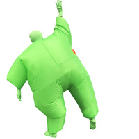 Combinaison gonflable en silicone blanc, Big Fat Masked Ninja, accessoires de scène de fête drôles et mignons, combinaison gonflable grasse