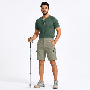 Men Ripstop Cargo Shorts With 6 Pockets Nylon Spandex Stretch Shorts Outdoor Fishing Wear Mens Golf ShortsDDP shipping - Product Image 1