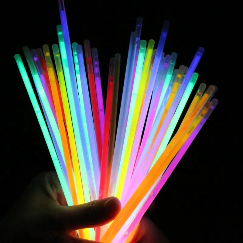 Party Pack Waterproof Glow In Dark Custom Wholesale Customized Mixed Color Flashing LED Light Baton Sticks Led Glow Stick