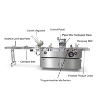 Machine automatique de mise en carton de recharges de répulsifs anti-moustiques, machine d'emballage de spirales anti-moustiques