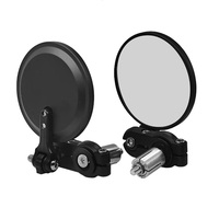 Rétroviseur de moto personnalisé rétro pliable rond réfléchissant 7/8 pouces pour extrémité de guidon