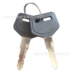 Cylindre de serrure de porte de voiture Jinbei 1049 en alliage de zinc, serrure cylindrique avec 2 clés pour Jinbei Haishi Zhongshun Foton Jincheng - Product Image 1