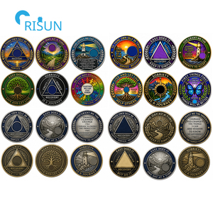 Moneda Conmemorativa Personalizada para la Recuperación de la Soberanía, AA, NA, Alcoólicos Anónimos, Narcóticos, Excesivos en la Consumo de Cocina, con Diseño de Fichas y Medallones - Product Image 2
