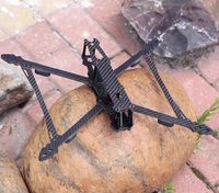 Kit de châssis de drone FPV HSKRC MAK4 10 pouces, argenté, haute puissance moteur, divers accessoires de vol pour quadricoptère, bras en fibre de carbone 7 mm