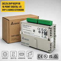 Módulo de Expansión de E/S Delta DVP16SP11R, Salida de Relé de 16 Puntos 24VDC, PLC Serie DVP-S Slim, Riel DIN, Venta al por Mayor Industrial