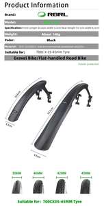 <span class=keywords><strong>Accesorios</strong></span> de ciclismo 700C Ravel OAD Ravel ycling udguard lectric - Product Image 6