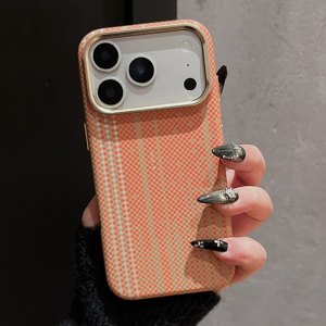 Coque de luxe pour homme, motif fibre de carbone, fine, mate, en PC, magnétique, pour iPhone 17 Pro Max, 17 Air, 16, 15 - Product Image 1