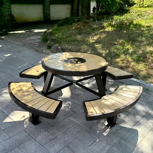 Conjunto de Muebles de Jardín de Hierro para Exteriores, Mesa y Sillas de Metal para Patio, Parque y Terraza - Product Image 4