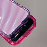 Coque Souple Transparente à Texture Ondulée pour iPhone 17 16 15 14 13 12 11 Pro Max XS XR 8 7 Plus, Housse Antichoc en Silicone