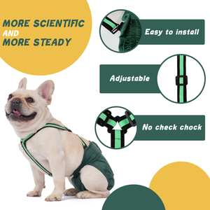 Tirantes reutilizables OEM Pañal para mascotas Lavable Ajustable Tirante para perros Pañales para perros femeninos para el período de calor - Product Image 3