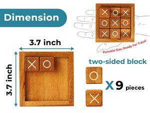 Tic Tac Toe legno <span class=keywords><strong>classico</strong></span> gioco da tavolo rustico <span class=keywords><strong>soggiorno</strong></span> <span class=keywords><strong>arredamento</strong></span> <span class=keywords><strong>per</strong></span> bambini giochi di famiglia intrattenimento notturno - Product Image 2