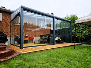 Jardín de invierno independiente, terraza acristalada y casas de cristal, <span class=keywords><strong>solarium</strong></span> de cristal, terraza acristalada en venta - Product Image 3