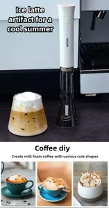 Milk Frother, Coffee Latte <b>Automatic</b> Milk Frother, Hand-free Milk Whipping <b>Stirrer</b> - Product Image 3