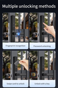 LifeLibero Tuya Slim Smart <strong>Door</strong> <strong>Knob</strong> Fingerprint Double Two Side Fingerprint Smart <strong>Door</strong> Lock for Aluminum <strong>Door</strong> Gate Lock Outdoor - Product Image 4