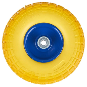 Rueda Sólida Antipinchazos de Espuma de PU 350-4 4.10/3.50-4, Rueda Sin Cámara para Carretilla/<span class=keywords><strong>Carro</strong></span> de Mano/Carretilla de Jardín, 400-8 - Product Image 1