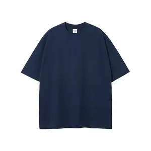DTG özel toptan 180-300g kumaş yıkanmış t Shirt baskılı gevşek kısa kollu