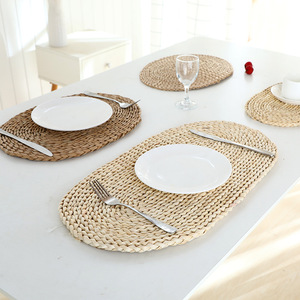 Manteles individuales de mesa de comedor tejidos redondos promocionales reciclables naturales Mantel individual de mesa de comedor para <span class=keywords><strong>restaurante</strong></span> - Product Image 4