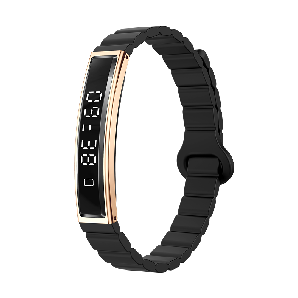 Bracelet en silicone Or Noir