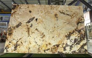 Cuarcita Patagonia Dorada de Lujo de <span class=keywords><strong>Brasil</strong></span>, Decoración de Pared para <span class=keywords><strong>TV</strong></span>, Losa de Cuarcita Dorada para Encimera - Product Image 2