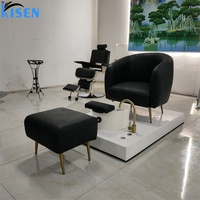 Prix ​​bas, mobilier de salon de beauté moderne en gros, canapé inclinable, spa pour les pieds, chaise de manucure et de pédicure pour salon de manucure