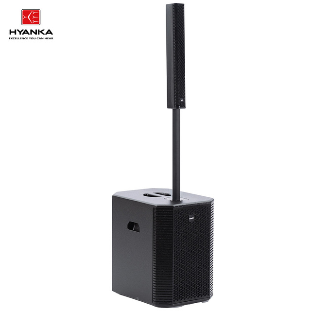 HYANKA S-1503 15" Powered Column Speaker 1000W RMS DSP Control TWS OEM Custom for Outdoor Plaza Live Performance