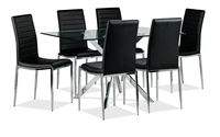 À la mode moderne en verre trempé populaire rectangle décoration top table à manger