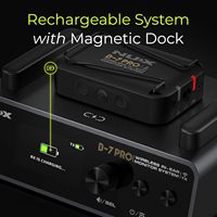 Système de monitoring intra-auriculaire sans fil NUX B-7 Pro 24 bits 48 kHz, sans interférences 24 GHz, configuration automatique, stabilité à 3 niveaux, 5 préréglages EQ, portée 165 pieds