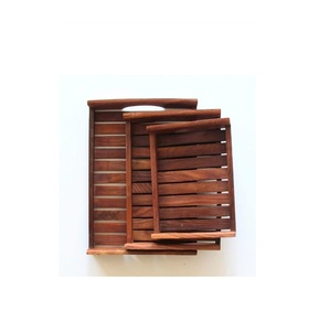 Top Demanded Handcrafted Natural Wood Serving <b>Tray</b> for Tea Coffee <b>Snacks</b> Hotel Restaurant Kitchen Use for Bulk Quantity - Product Image 3