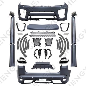 Kit de Carrocería para Automóvil, Parachoques Compatible con <span class=keywords><strong>Range</strong></span> <span class=keywords><strong>Rover</strong></span> <span class=keywords><strong>Sport</strong></span> <span class=keywords><strong>2018</strong></span>+ al Modelo <span class=keywords><strong>SVR</strong></span>, con Faldones Laterales y Tubos de Escape - Product Image 2