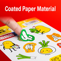 Pegatinas Adhesivas Impermeables de Cobre Impresas a Color Personalizadas, Pegatinas de Dibujos Animados para Diseño de Logotipo de Empresa