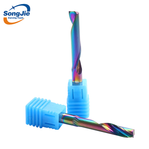 Fresas <span class=keywords><strong>de</strong></span> un solo filo con revestimiento <span class=keywords><strong>de</strong></span> color superventas para fresas <span class=keywords><strong>de</strong></span> paneles compuestos <span class=keywords><strong>de</strong></span> aluminio - Product Image 1