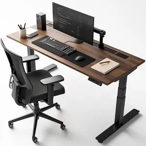 Fabricante personalizado Escritorio de oficina partición pequeño escritorio de pie mesa de altura ajustable para juegos de lujo Escritorio de oficina de madera