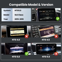Écran de voiture QLED 12,6 pouces pour commande en gros, compatible Linux avec prise en charge de la caméra de recul pour Mercedes-Benz GLE-Class 2015-2019 NTG5.0