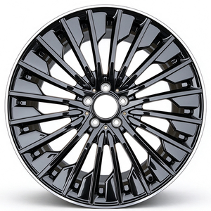 Nuevas Llantas de Aleación Ligeras Flow Form de 18-20 Pulgadas en Negro Brillante con Acabado Mecanizado para Mercedes- Clase C E <span class=keywords><strong>CLA</strong></span> GLC <span class=keywords><strong>AMG</strong></span> - Product Image 3